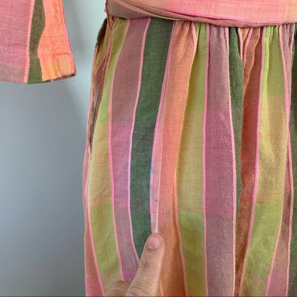 Ace & Jig Pink and Yellow Striped Maxi Dress - Picture 7 of 9